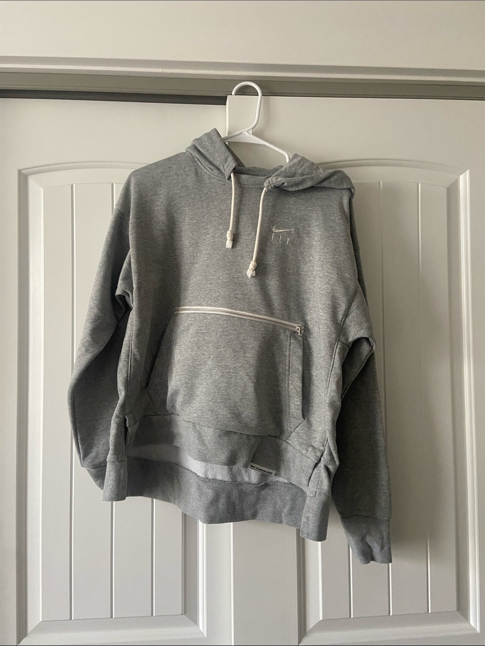 Nike Men’s Gray Zip-Front Hoodie Sweatshirt